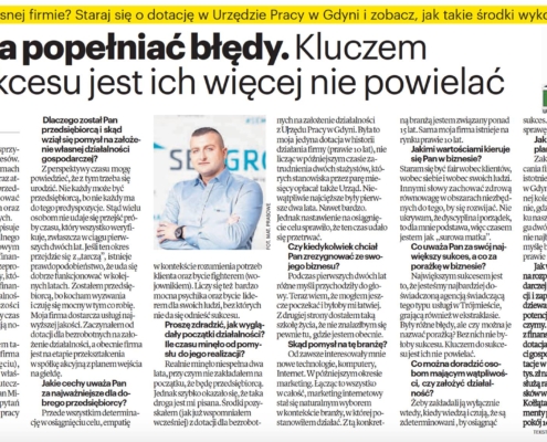 Wywiad z szefem SEOgroup Michałem Herokiem w Dzienniku Bałtyckim